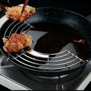 Axyaa Stainless Steel Fryer Steamer Stand with Oil Drain Rack and Food Steam Basket