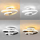 Axyaa Spiral Ceiling Light: Modern Minimalist LED Indoor Lighting for Living Room & Bedroom