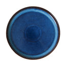 Axya Nordic Ceramic Plate Blue Stripe Flat Plate – Household Tableware for Pasta & Steak