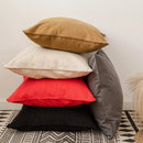 Axyaa Fringed Pillow Case Cotton Linen Cushion Cover in Various Colors & Sizes