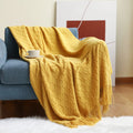 Axyaa Nordic Knitted Acrylic Throw Blanket for Cozy Home Decor & Warmth