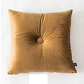 Axyaa Soft Velvet Button Cushion in Pink/Blue, 45x45cm