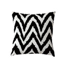 Zebra White Geometric Trilateral Watercolor Cushion Covers by Axyaa