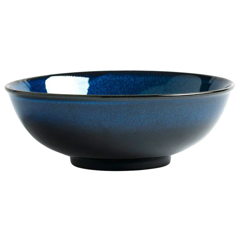 Axya Nordic Ceramic Deep Plate - Round Dish for Soup, Salad & More
