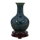 Axyaa Blue White Porcelain Antique Ceramic Vase Home Table Decor Pot Craft