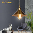 Axyaa Vintage Nordic Pendant Lamp with Led Bulb and Switch