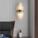 Axyaa Crystal Wall Lamp: Luxe Lighting for Bedroom, Living Room, Staircase, Aisle, Hotel, Bedside