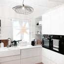 Axyaa Postmodern Ray Metal Pendant Light in Gold, Black, and Silver