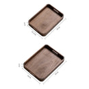 Axyaa Black Walnut Wood Tray for Fruit & Snacks