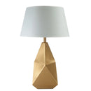 Axyaa Gold Table Lamps for Living Room & Bedroom - Modern E27 Bedside Lamp