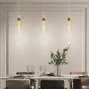 Axyaa Modern Gold Crystal Pendant LED Chandelier for Home Décor