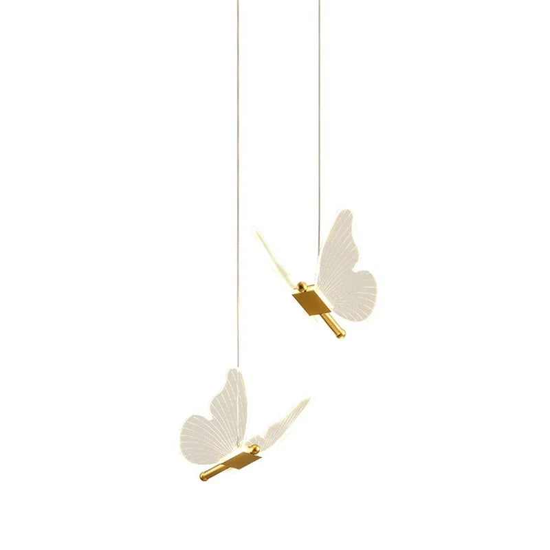 Axyaa Nordic Butterfly Acrylic LED Pendant Light - Modern Luxury Home Decor
