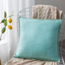 Axyaa Fringed Linen Cushion Cover - 45x45cm - Blue Grey Yellow Red Green