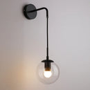 Axyaa Loft Glass Ball Wall Lamps Retro Antique Indoor Lighting