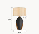 Axyaa Gold & Black Iron Desk Lamp - Modern Metal Art Table Light