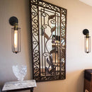 Axyaa Industrial LED Wire Cage Wall Sconce - Vintage Bedside Lighting