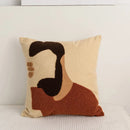 Axyaa Abstract Embroidered Cushion Cover 45x45cm/30x50cm for Living Room Sofa