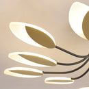 Axyaa Flower Chandelier LED with Remote Control for Living Room Bedroom Dining Area
