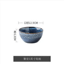Axyaa Hand-Painted Ceramic Noodle Bowl 5-Inch - Kiln Glazed, Anti-Scalding, Household Eating Bowl
