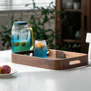 Axyaa Black Walnut Wood Tray for Fruit & Snacks