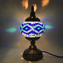 Axyaa E14 Glass Mosaic Table Lamp - Mediterranean Turkish Style