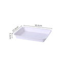 Axyaa Rectangular Nordic Plastic Tray for Tea Fruit Dessert Serving - Kitchen Dining Organizer