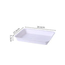 Axyaa Rectangular Nordic Plastic Tray for Tea Fruit Dessert Serving - Kitchen Dining Organizer