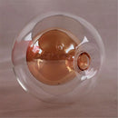 Axyaa White Globe Glass Shade for G4 Bulbs - D8cm D10cm Diameter