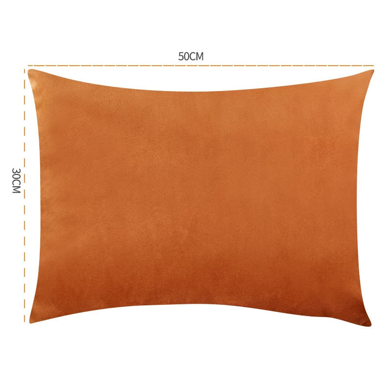 Velvet Cushion Cover for Sofa Living Room, 30x50cm Decorative Pillows by Axyaa