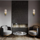 Axya Crystal Wall Light: Modern Minimalist American Art Designer Lamp for Living Room