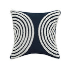 Axyaa Navy Blue Moroccan Embroidered Cushion Cover 45x45cm