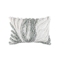 Beige Grey Tufted Coral Pillow Cover by Axyaa for Stylish Home Decor