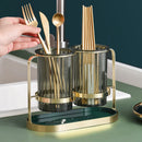 Axyaa Tableware Organizer Cutlery Shelf, Durable Chopstick Holder & Spoon Fork Rack
