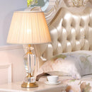 Axyaa Crystal Table Lamp: Luxury European Design, Modern Minimalist Style for Bedroom