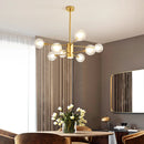 Nordic Glass Ball Chandelier Light by Axyaa - Modern Spotlight Pendant Lamp
