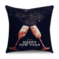 Axyaa Christmas Polyester Cushion Cover - Tree Gifts Print - Xmas Home Decor
