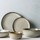Axya Japanese Ceramic Dessert Plate Set - Household Tableware and Rice Bowl