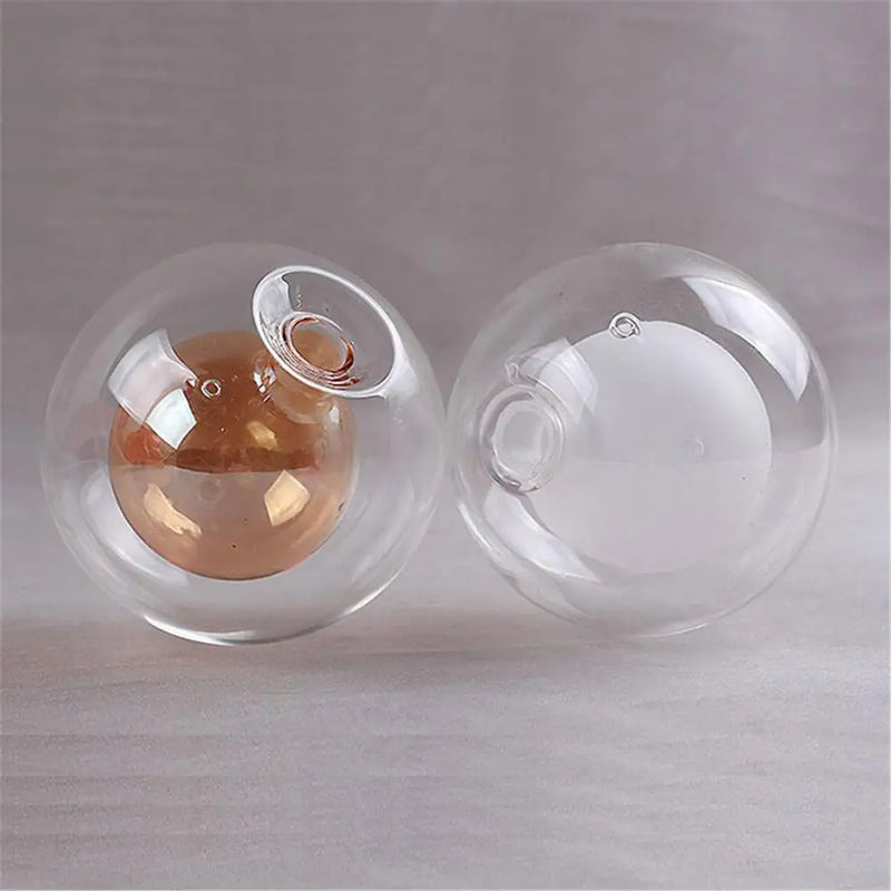 Axyaa White Globe Glass Shade for G4 Bulbs - D8cm D10cm Diameter