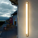 Axyaa Outdoor LED Wall Lamp Gold Black Sconce Light 110V 220V