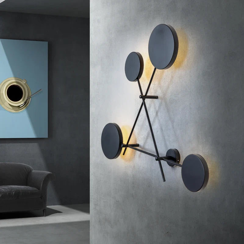 Axyaa Rotating LED Wall Sconce with Switch: Adjustable Stair Light for Hallway
