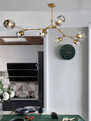Axyaa Modern Glass Pendant Lights - Molecular Design Hanging Lamp for Dining Room Kitchen