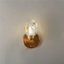 Axyaa LED Crystal Wall Lamp: Modern Nordic Bedroom Decor Fixtures for Living Room, Corridor, Stairs