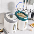 Axyaa Rice Bucket Grains Storage Container Flour Sealed Jar Organizer