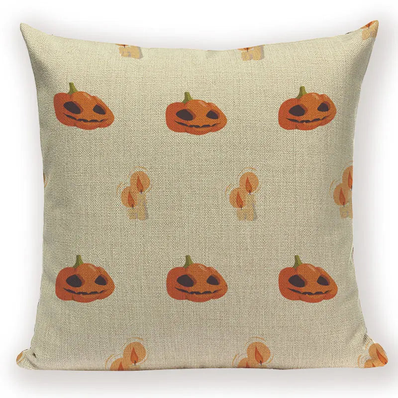 Axyaa Halloween Demon Happy Trick or Treat Cushion Cover