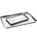 Axyaa Stainless Steel Food Storage Trays Sausage Bread Fruit Plate Shallow Pans
