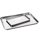 Axyaa Stainless Steel Food Storage Trays, Steamed Sausage Bread Dish, Fruit Plate