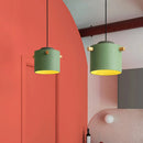 Axyaa LED Pendant Lights: Nordic Colorful Luminarias for Living Room, E27 Bulb Lamp