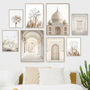 Axyaa Moroccan Mosque Door Canvas Print Wall Art Decoration