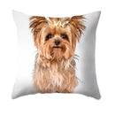 Axyaa Dog Print Polyester Cushion Cover for Sofa Living Room 45X45CM