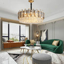 Axyaa Modern Luxury Crystal LED Pendant Lamp for Living Room & Dining Room